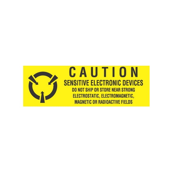 5/8x2, Caution Sensitive Electronic Devices, labels